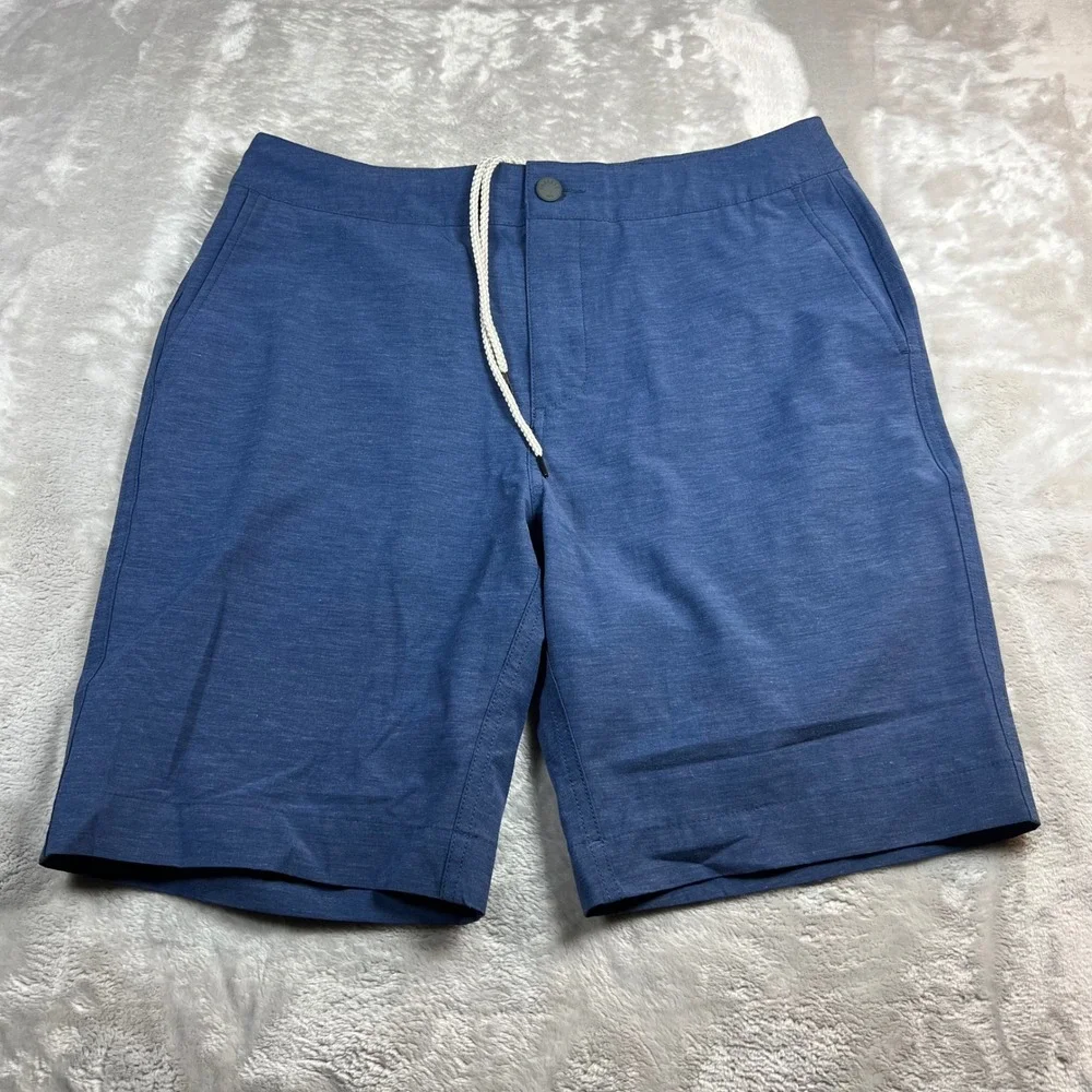 Faherty Men's 33 All Day Shorts Blue Hybrid Stretch MSC0007